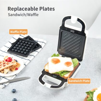 Sandwich and waffle maker machine
