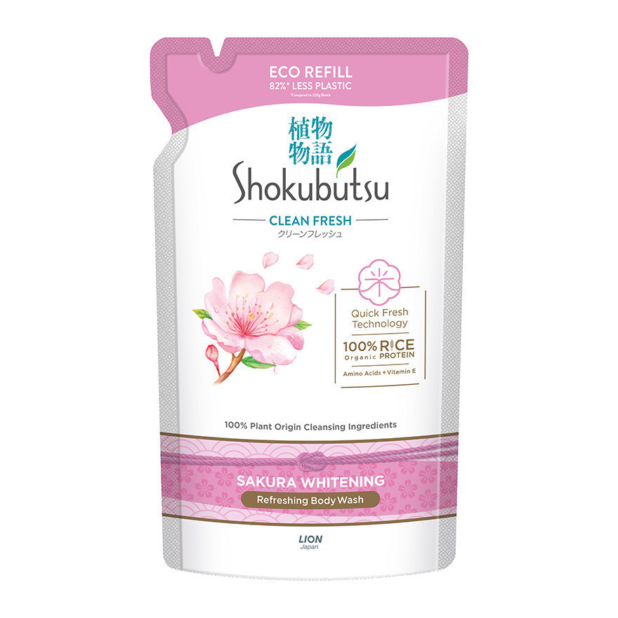 Shokubutsu Body Wash Refill - Sakura Assorted (500g)