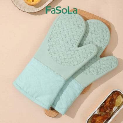 Silicone oven insulation glove mitt
